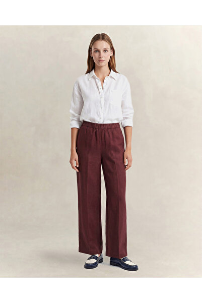Gant Kadın Kahverengi Relaxed Fit Pantolon