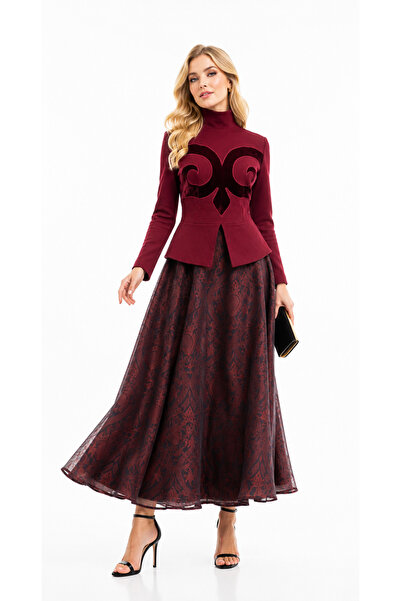Muslima Wear Şehrazat BordoBluz
