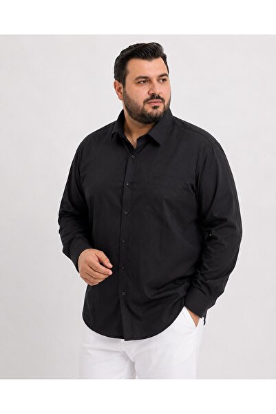 ANNEX Large Size Cotton Long Sleeve Men's Shirt