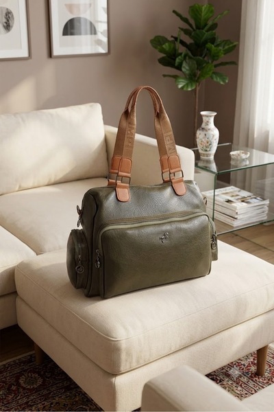 Miami Polo Club Large Leather-Look Shoulder Bag Suitable for Sports, Travel, ...