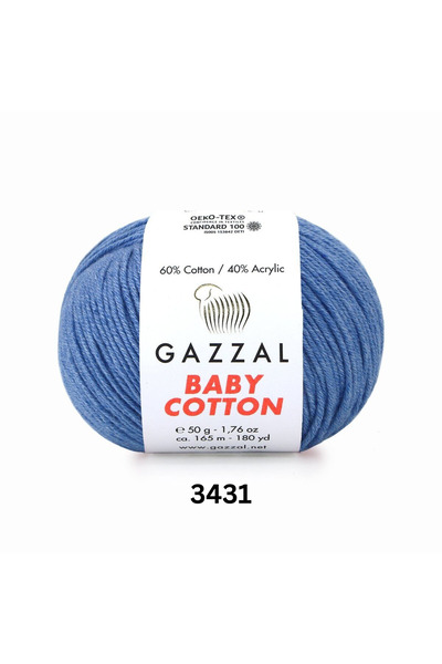 Gazzal Baby Cotton El Örgü İpi - Amigurumi İpi - 50gr