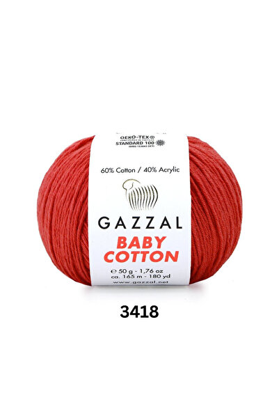 Gazzal Baby Cotton El Örgü İpi - Amigurumi İpi - 50gr