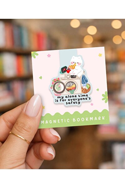 Flurina Studio Mıknatıslı Kitap Ayracı No:35 - Alone Time