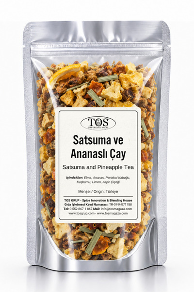TOS The Organic Spices Satsuma ve Ananaslı Çay 40 gr (1. Kalite) Satsuma and ...