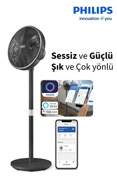 Philips 3000 Serisi Vantilatör Güçlü ve Ultra Sessiz, 19 Db 30 Metreye Kadar ...