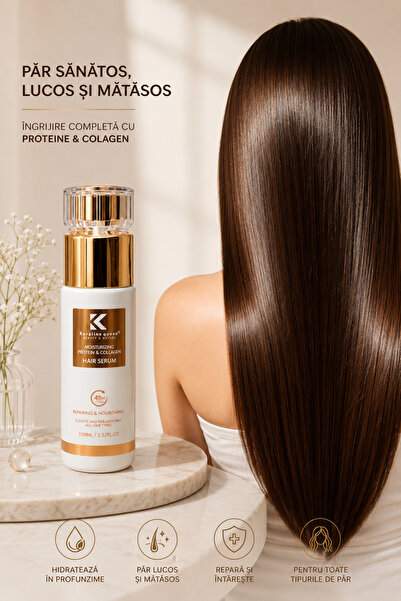 Keratine queen Ser de păr Keratin Queen cu proteine 100ml – Hidratare și repa...