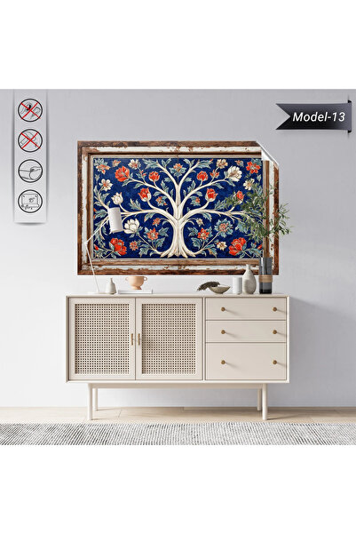Akıllı Kağıt Statik Tutunma Özellikli Tablo - Poster Çini (Model- 13)