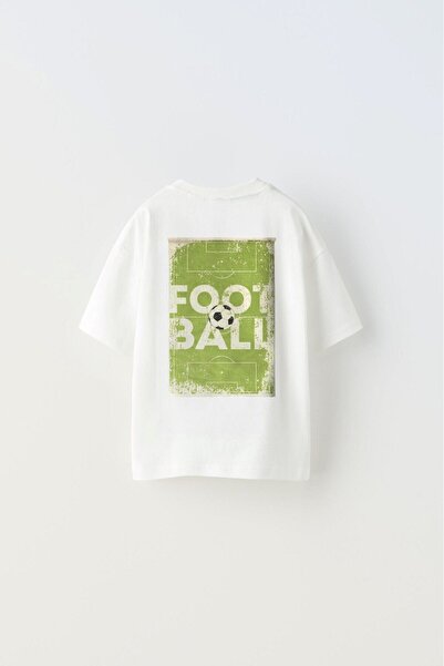 The Champ Clothing Bílé dětské tričko Believe Written Football Design