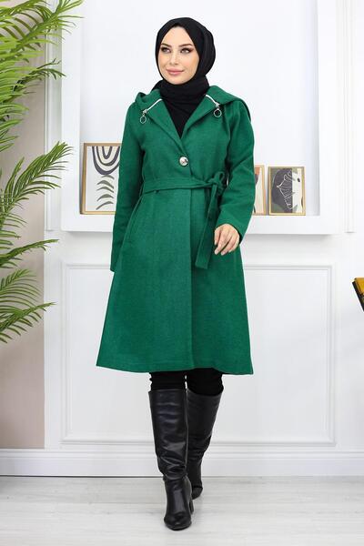 Missvalle Κουκούλα Stash Coat Emerald 19172