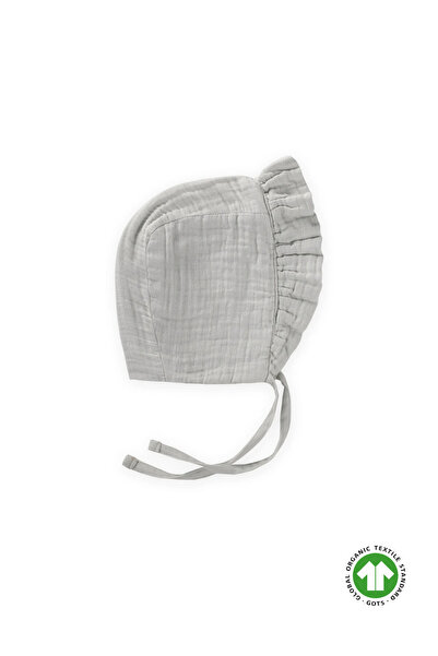 Cigit Tied Ruffled Muslim Baby Hat 0-2 Years Old Water Green