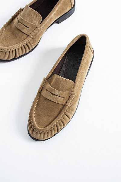 DUXAL SHOES Abelia Women's Genuine Suede Leather Loafer Shoes