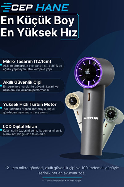 cephanegsm DD5009 mini el fanı vantilatör serinletici