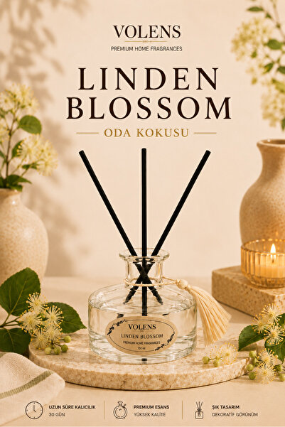 Volens Cosmetic Linden Blossom Çubuklu Oda Kokusu 150 ml | Ihlamur Çiçeği, Ya...