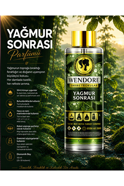 Wendore Yağmur Sonrası Sihirli Kokular Küre &tüm Makinelere Uyumlu Geniş Alan...