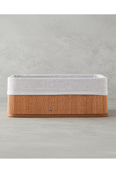 English Home Gina Bambu Sepet 36x26x14 Cm Açık Kahve