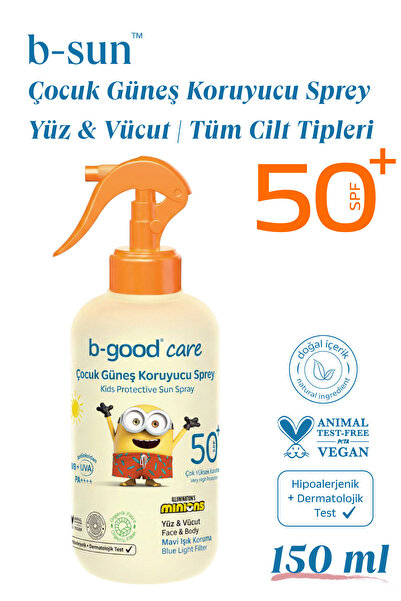 b-good care B- Good Güneş Spreyi Çocuk SPF50+ 150 ml