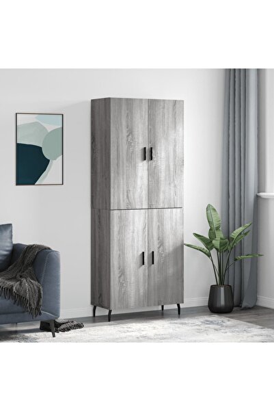 Concept Dulap înalt, gri sonoma, 69,5x34x180 cm, lemn compozit