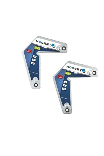Hogert Set de 2 magneți de sudură, tip L, Hogert, 3 unghiuri, 9 kg