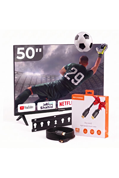 İtel 50 Inch FHD QLED Smart Tv With Wall Mount Metallic Frameless Design, Bui...