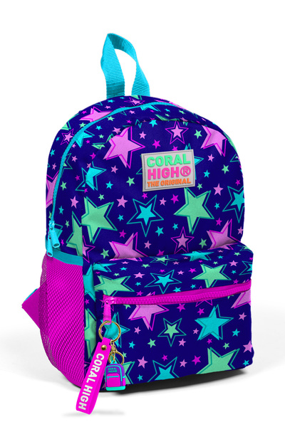 Coral High Kids Saks Yıldız Desenli Iki Bölmeli Yuva Sırt Çantası 23335