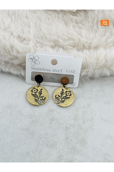 Bozhi Steel Earrings 72 Gold Minimal Elegance Gift