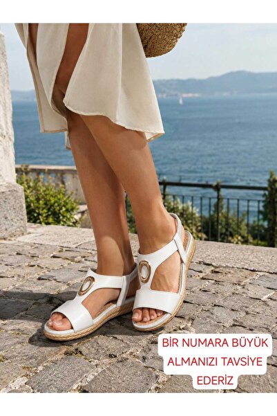 WALK WHİTE Γυναικεία Σανδάλια Ελαφριά Άνετα