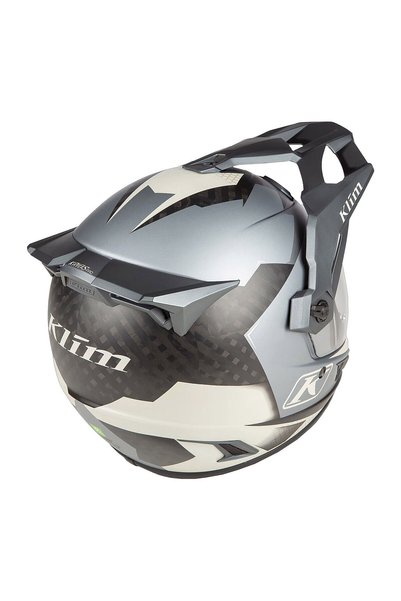 Klim Krios Pro Carbon Charger Adv Rally Motosiklet Kaskı Gri