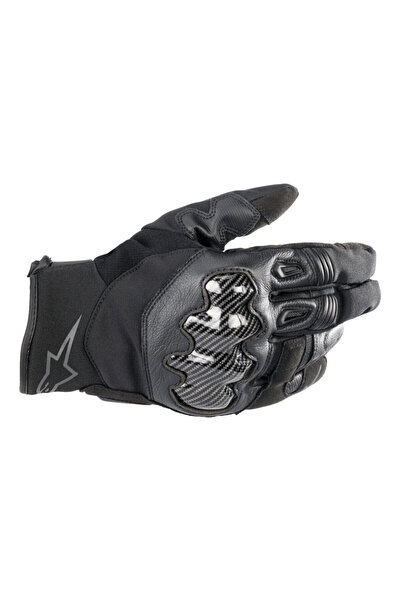 Alpinestars SMX-1 Drystar Korumalı Motosiklet Eldiveni Siyah Siyah