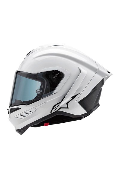 Alpinestars Supertech R10 Carbon Spor Motosiklet Kaskı Beyaz Siyah