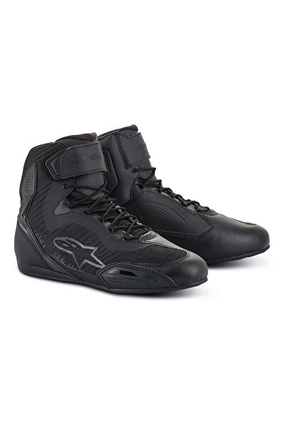 Alpinestars Stella Faster-3 Rideknit Korumalı Kadın Motosiklet Botu Siyah Ant...