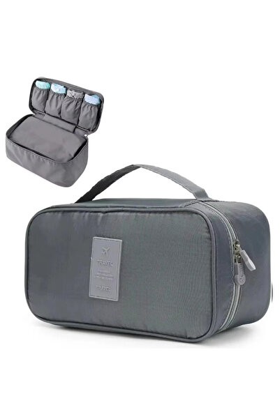 Choice 20cm*15cm Light Grey Portable Travel Storage Bag Multi-function Bra Un...