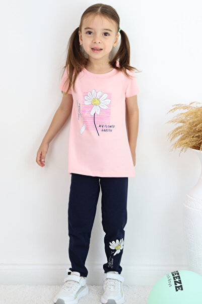 Breeze Papatya B Štampano Set roze tajica za devojčice od 4-9 godina