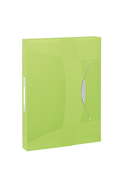 Esselte Dosar din plastic cu elastic verde JUMBO VIVIDA