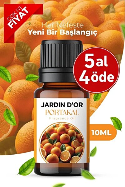 JARDIN D'OR Portakal Esansiyel Uçucu Koku Yağı Buhurdanlık Yağı Difüzör Esans...