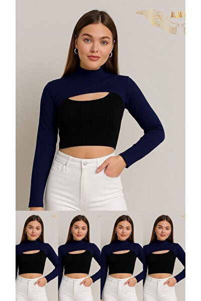 ALDAIYR 5-Neck Collar Sleeveless Top with Hijab