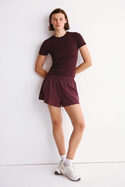 H&M Katlı ve Cepli Spor Şortu