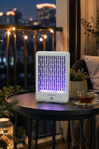 schwartz SWIK-9603 Şarjlı Sinek Öldürücü | 3600V Elektrik & UV LED Tuzak & 12...
