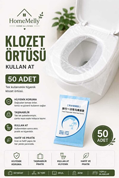 btm home Hijyen Kiti 50 Adet Tekli Paketli Klozet Naylonu | Seyahat & Hijyen ...