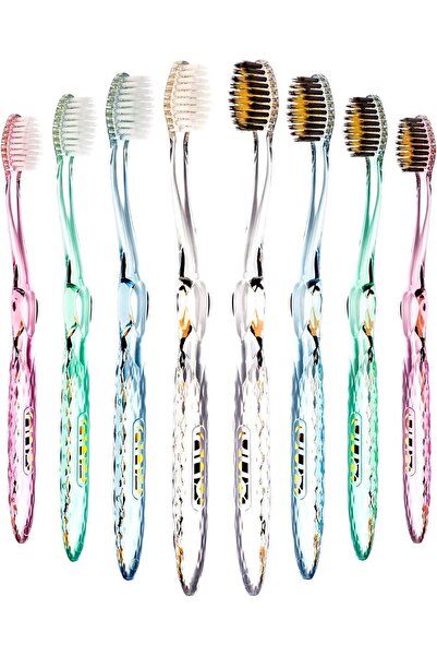 Nano-B فرشاة أسنان بالفحم والذهب، كريستال