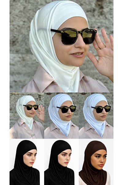 ALDAIYR 7 Hijab-uri, 2 piese, țesătură sendy