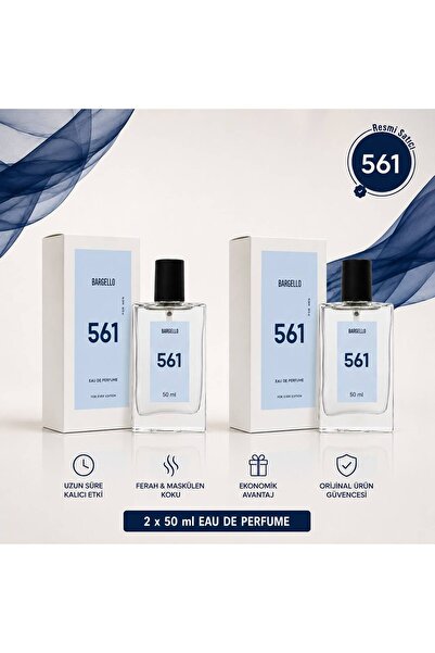 Bargello 561 Erkek Parfüm Edp 50 ml 2 Adet BGY