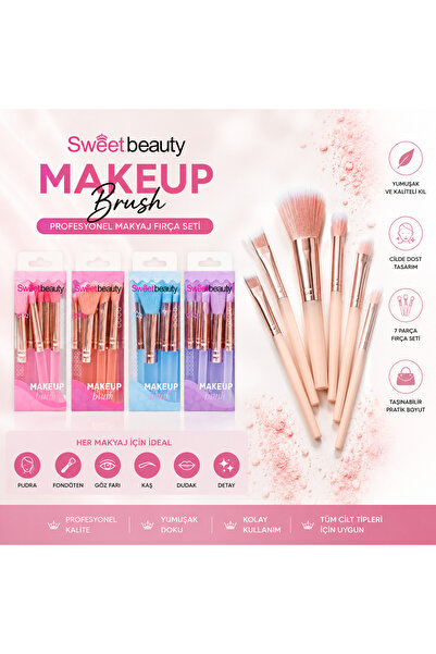 Sweet Beauty 7 'li Makyaj Fırçası