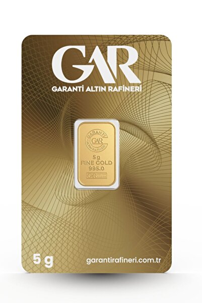 Garanti Altın Rafineri Garanti Gold 5 gr Gram Külçe Altın 24 Ayar