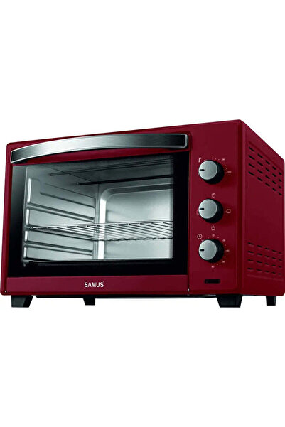 Samus Cuptor electric CS-45RED, 45 litri, 2000 W, Roșu