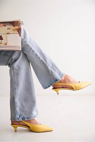 luuq shoes HARMONY Pantofi cu toc deschis la spate din piele naturală