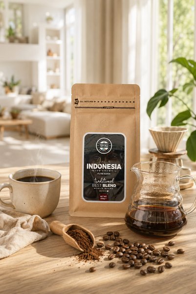 By Tüfekçi Indonesia Java Ground Filter Coffee 250 Gr |   Medium Roast |   Filter Coffee Machine Compatible
