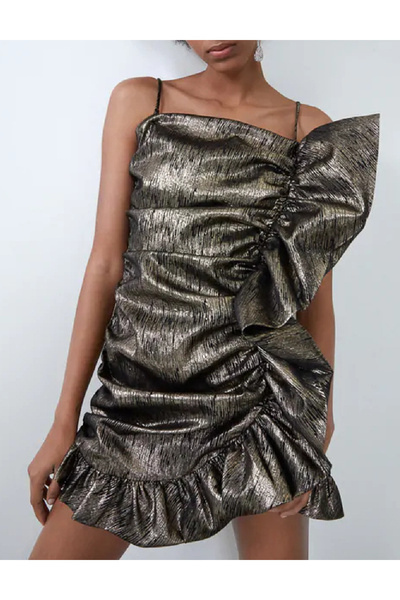 Evendi Rochie scurta, Auriu