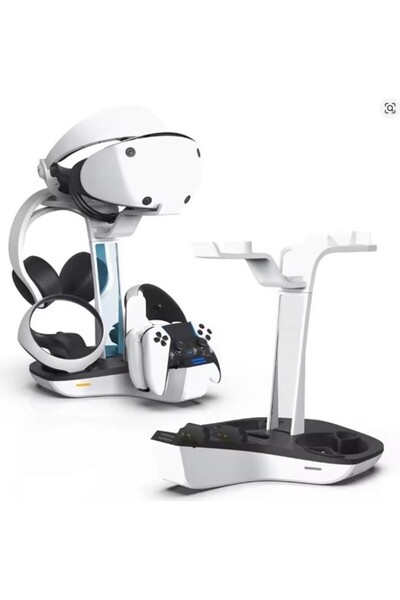 cosmostech Ps5 Vr2 Sanal Gerçeklik Gözlüğü Uyumlu Şarj Standı – Hızlı Şarj , ...