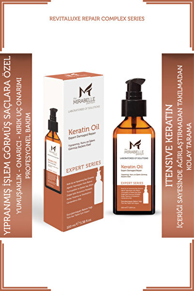 The Mirabelle Premium Yoğun Keratin, Onarıcı Ve Güçlendirici Durulanmayan Bak...
