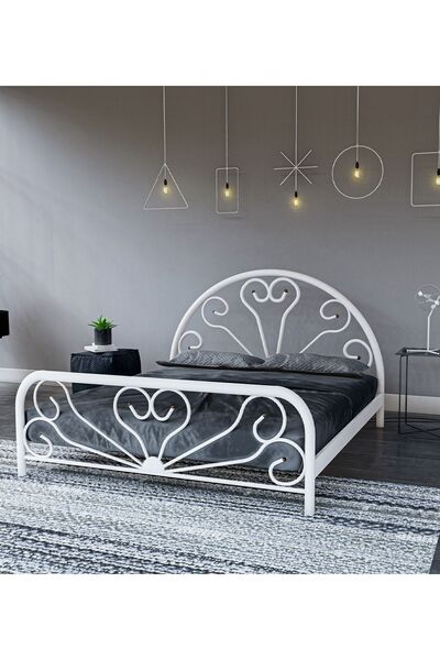 Metalia Gm 300 Baby Beyaz Çift Kişilik Metal Karyola 140x190.